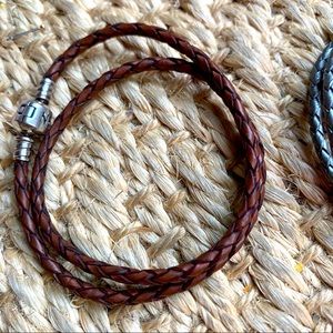 Pandora Leather Wrap Bracelet
